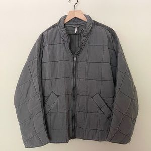 FREE PEOPLE Dolman Quilted Knit Jacket